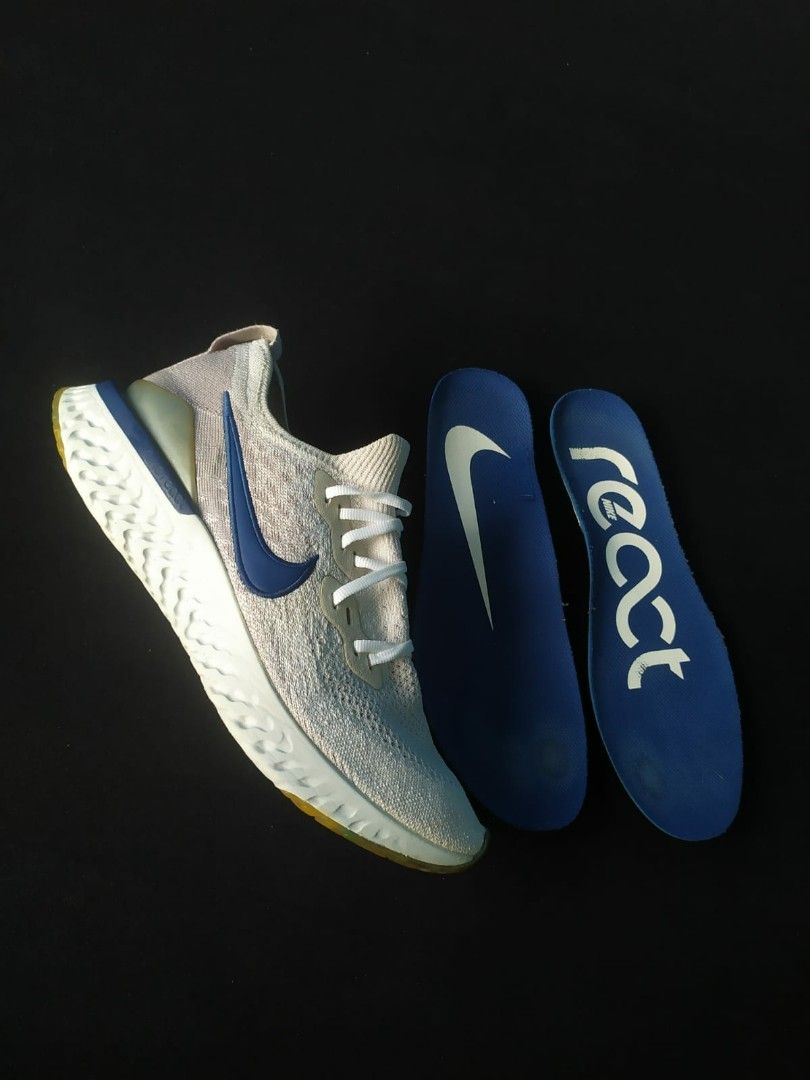 Nike epic react flyknit 2 vast grey/coastal blue clearance