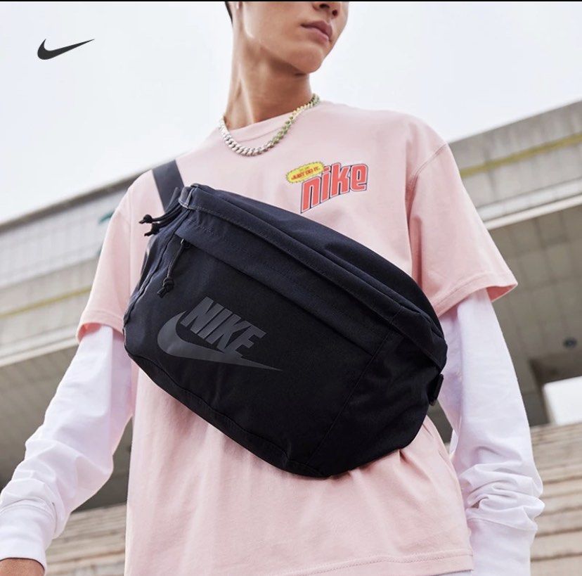 Nike Wang Yibo tech hip pack Sports Waist Bag Large Waist Bag Side Backpack Bag Shoulder Bag Messenger Bag