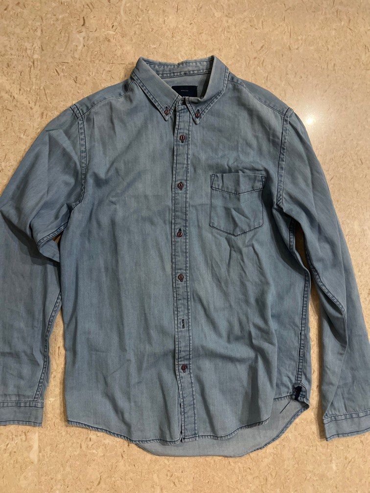 Original denim 1975 denim shirt, Men's Fashion, Tops Sets