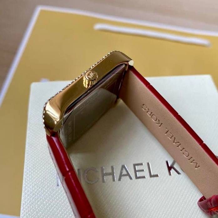 READY STOCK ORIGINAL MICHAEL KORS CRYSTAL LAKE WHITE DIAL RED LEATHER LADIES WATCH MK2623 Women s Fashion Watches Accessories Watches on Carousell