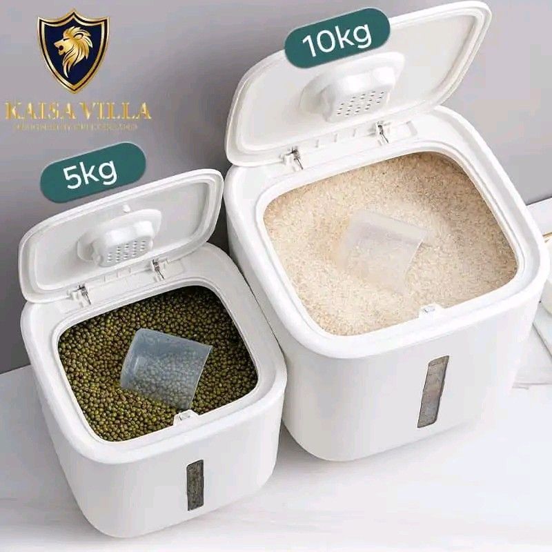 Rice dispenser 10kg. (Category: Pitchers & Dispensers) located in Manila. Submitted by viashop02 (Listing ID 1322246171, Image 2). Description: Rice dispenser 10 kg..