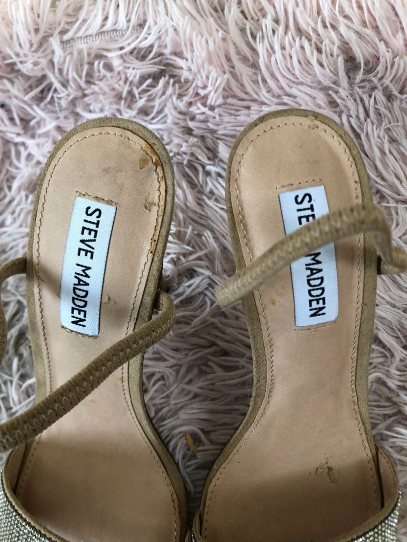 Steve madden fierce rhinestone slingback heeled sandals sale