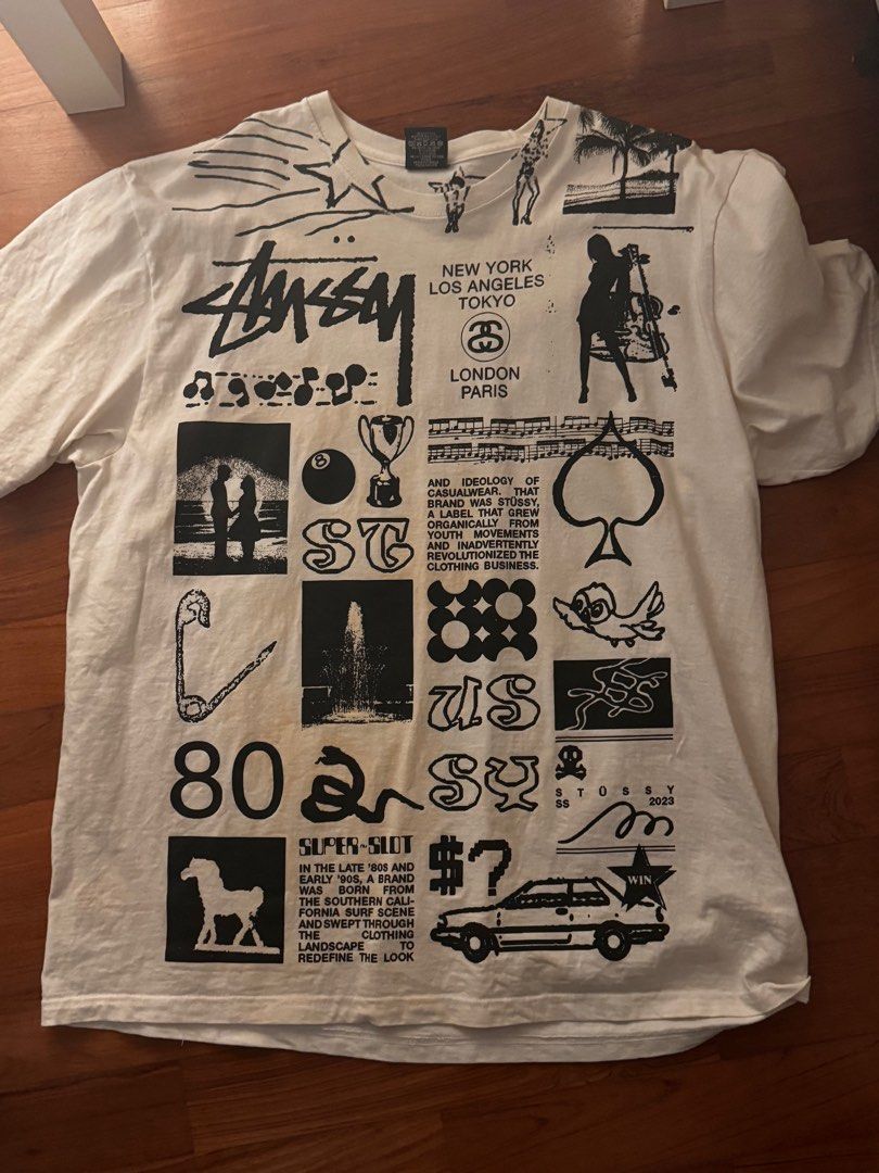 Stussy Bangkok ロンT ホワイト S バンコク ステューシー stussy