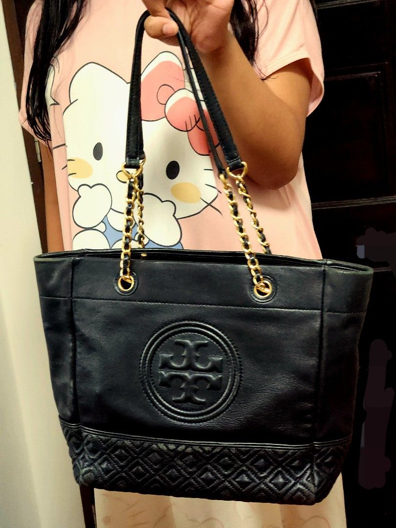 Tory burch soft leather tote cheap