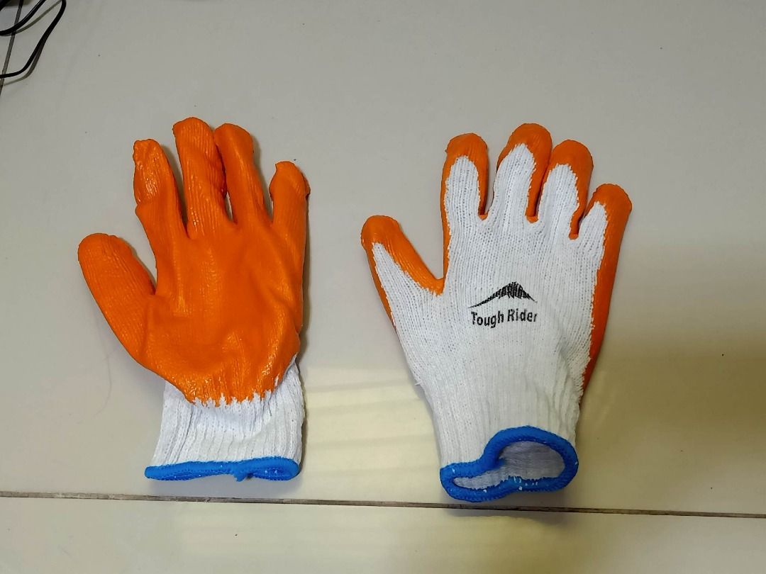 TOUGH RIDER - B153 GLOVES (Category: Gloves) located in San Juan City. Submitted by laabs (Listing ID 1322205085, Image 3). Description: TOUGH RIDER - B153 GLOVES Cotton knitted Gloves Rubber coated Bleached White with Tough Rider Logo 90 - 95g/pair 09159448758 GLOBE 09319539827 TNT 09100132703 TNT LOOK FOR IRISH.