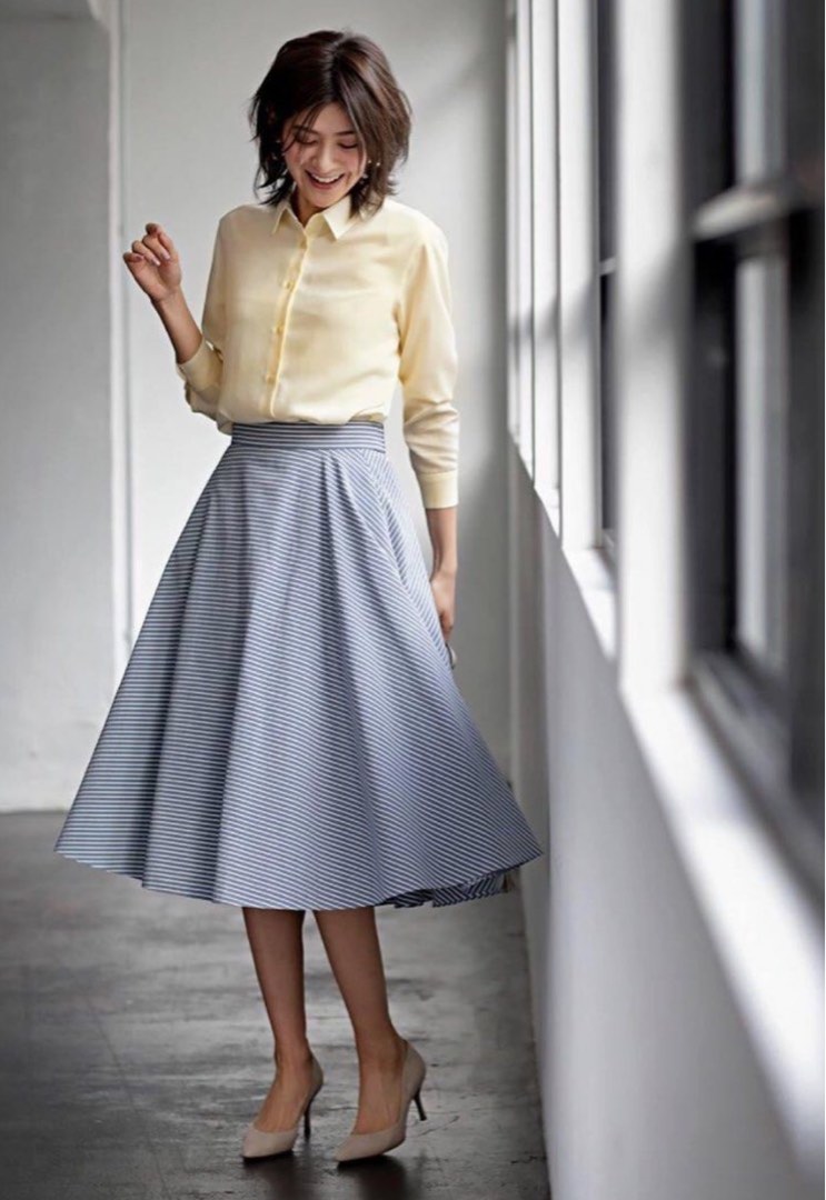 Uniqlo A Cut Flare Circular Skirt