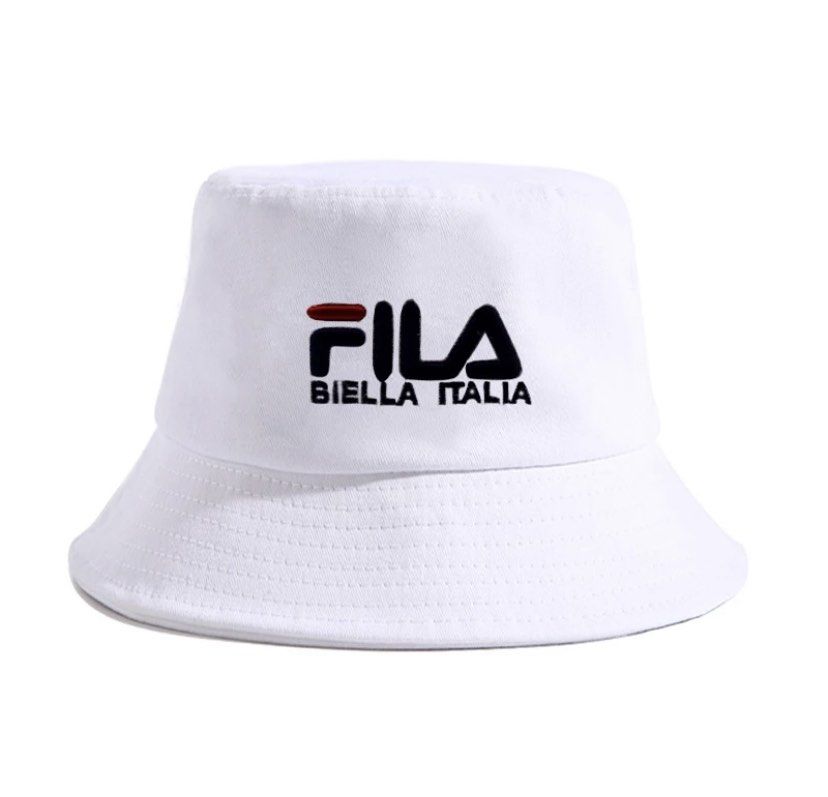 Unisex FILA Bucket Hat Men Women Camping Fisherman Fishing Hat Outdoor Cap