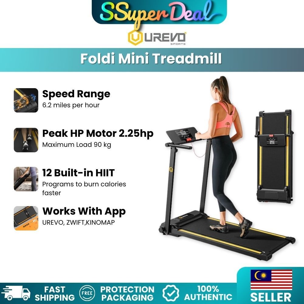 Urevo Foldi mini Treadmill (Most Effective Running Modes of Reducing ...