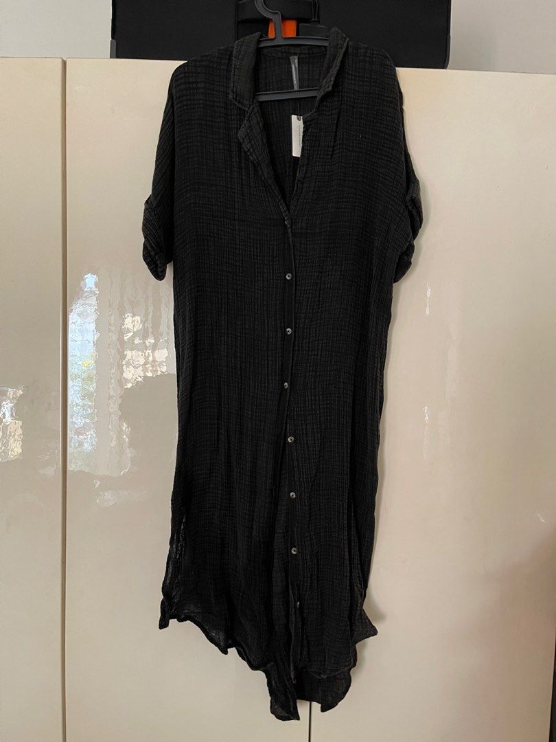 pearl ruffle strap mini dress black Pearl Ruffle Strap Mini Dress Black L main image 1
