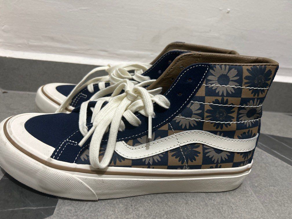 Vans Blue Daisy Sk8 Hi