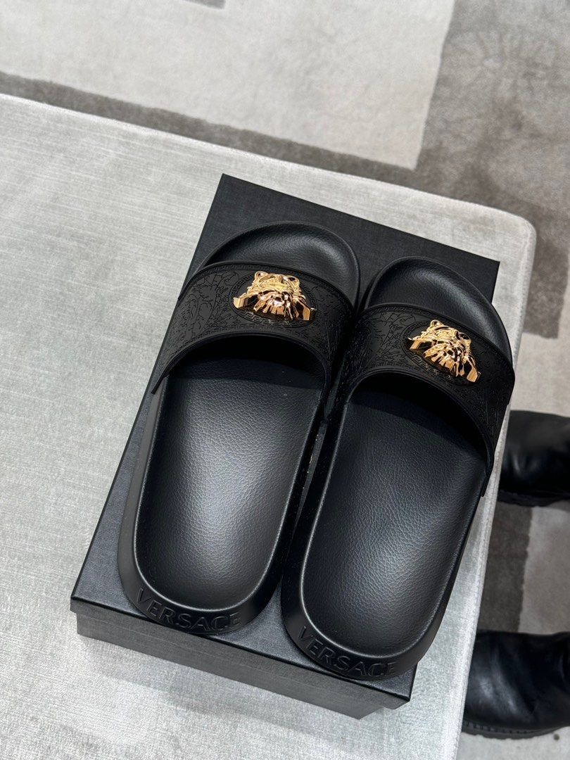 Versace baroque medusa slides top