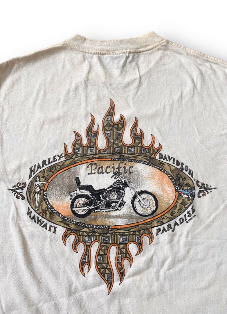 Vintage 90'S Harley-Davidson Hanes Advertising Sweatshirt, Men's XXL unclear gray type Vintage Second Hand