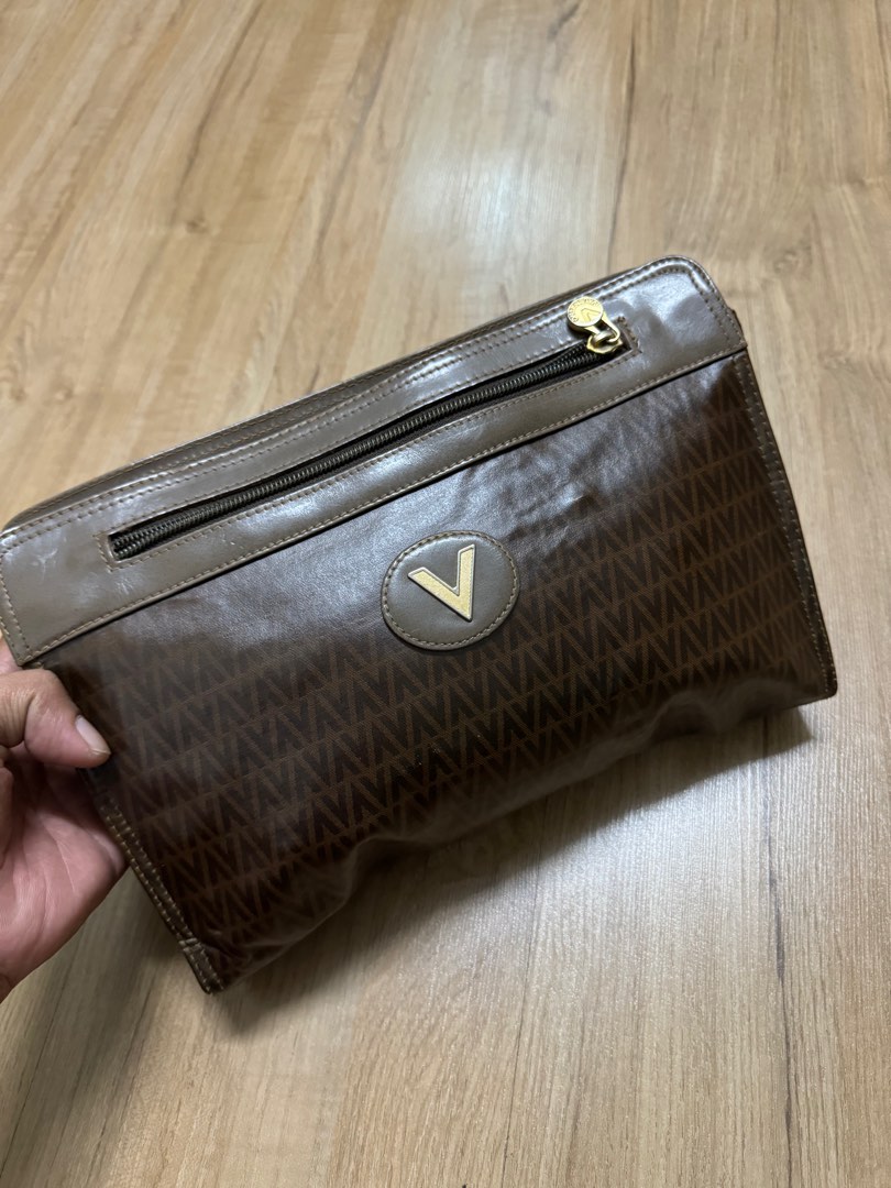 Mario Valentino Rosso Polyurethane Women Clutch