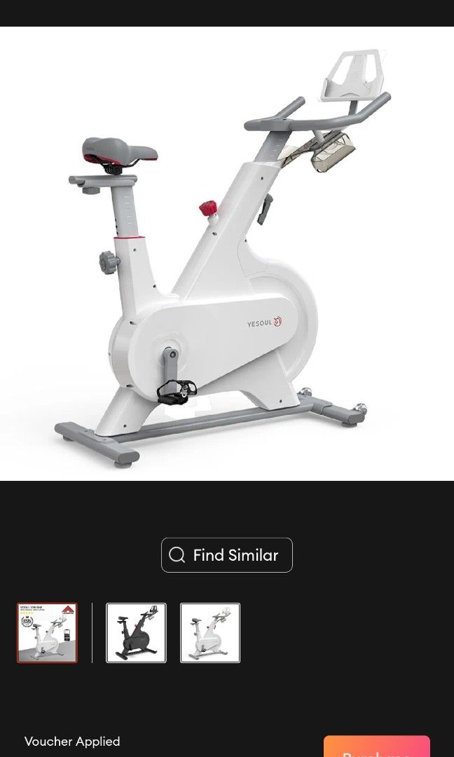 Yesoul M1 Spin Bike Sports Equipment Exercise Fitness Cardio Fitness Machines on Carousell