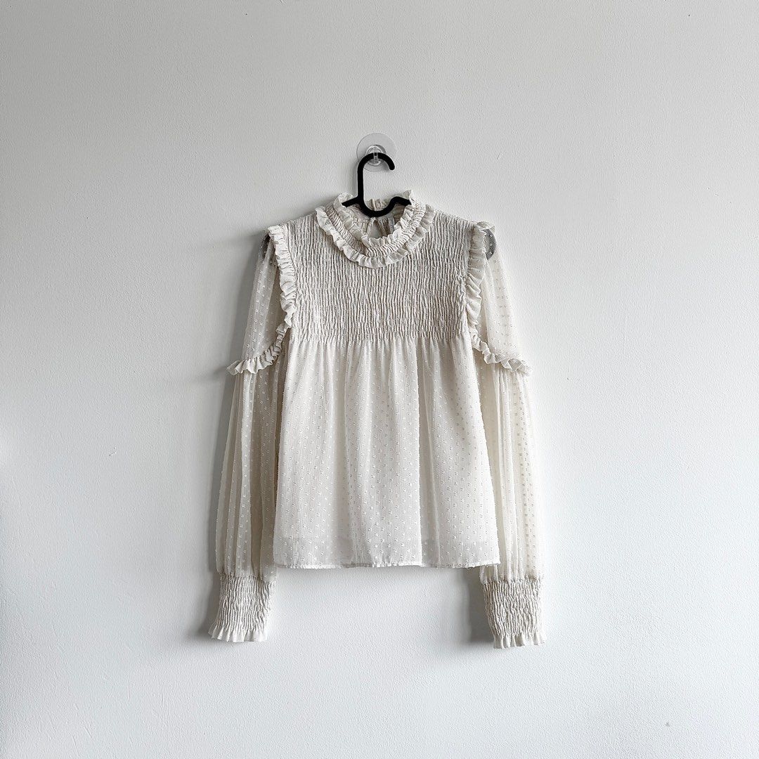 ZARA PLUMETIS BLOUSE