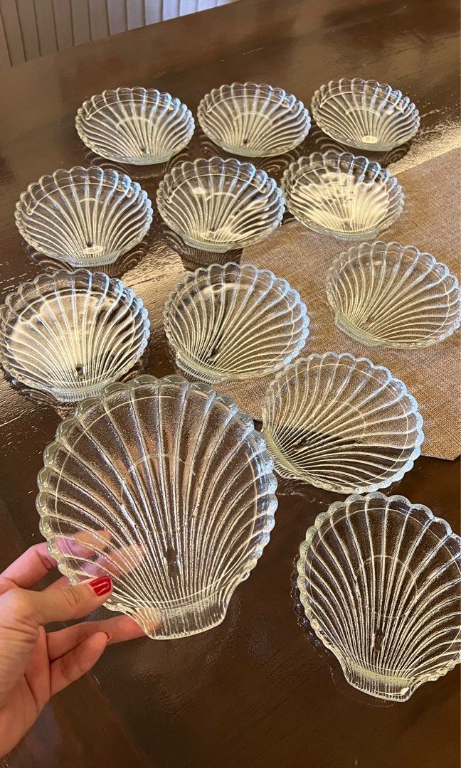 Vintage crystal dessert plates outlet