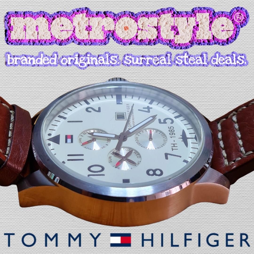 Tommy Hilfiger TH 1985 Big Pilot s Chronograph Watch Men s Fashion Watches Accessories Watches on Carousell