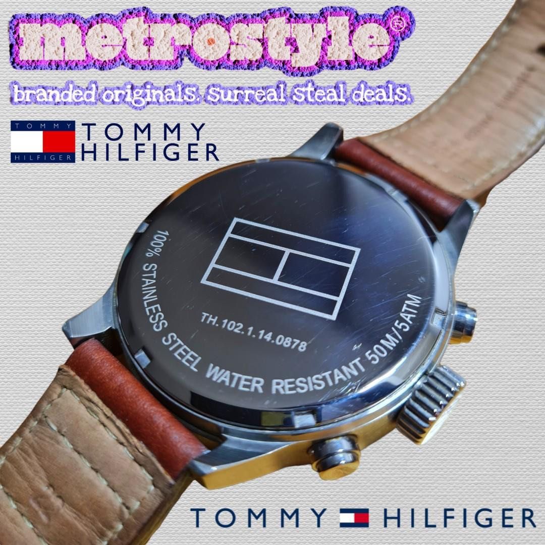 Tommy Hilfiger TH 1985 Big Pilot s Chronograph Watch Men s Fashion Watches Accessories Watches on Carousell