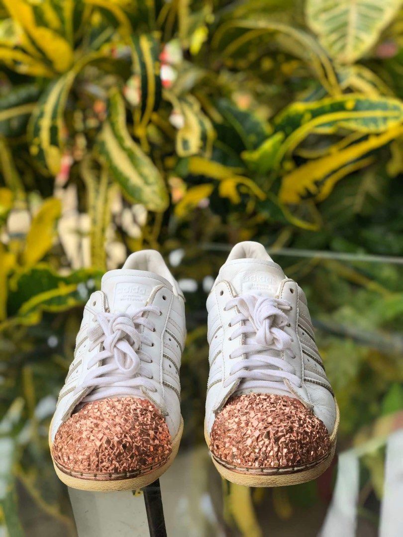 Adidas superstar 80s 3D Copper toe rose gold metallic bought from AUSTRALIA Women s Fashion Footwear Sneakers on Carousell