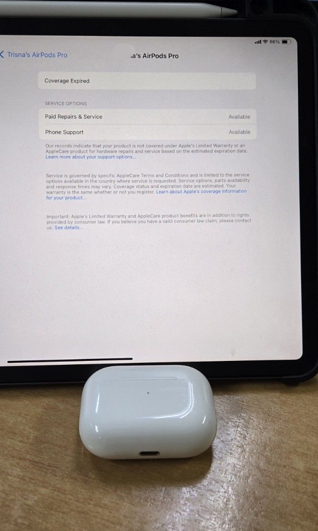 phone applecare warranty airpods