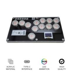AVAILABLE - SKY2040 V1.2 - HITBOX 12 KEYS GAMEPAD ARCADE STICK/CONTROLLER FOR PC, PS3, PS4 ANDROID SWITCH (Category: Controllers) located in Manila. Submitted by gigaware (Listing ID 1322473260, Image 3). Description: SALE‼️ SALE‼️ Unleash your gaming prowess with the Gigaware SKY2040 V1.2—one gamepad, endless victories! (SPECIFICATION) Model: SkyUan SKY2040 V1.2 Hitbox 12 Keys Material: Acrylic + PCB + Electronic components Link method: USB Type