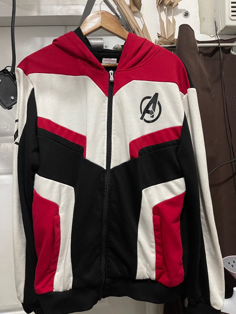 Avengers Endgame Marvel Quantum Suit Jacket Hoodie Medium to Large Men s Fashion Coats Jackets and Outerwear on Carousell
