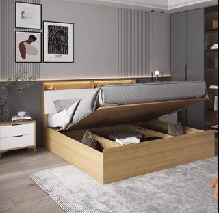Bed frame can make any size singapore /super single/queen /king size storage bed frame can make any size