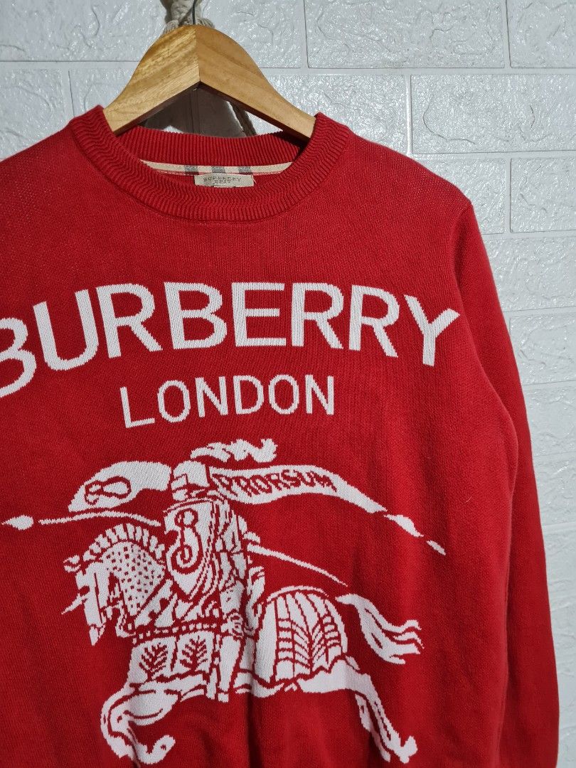 Burberry brit big logo knitted Luxury Apparel on Carousell