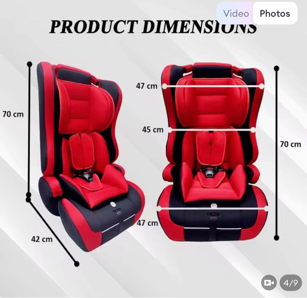Car Seat for 9 months to 12 yrs old Babies Kids Going Out Car Seats on Carousell