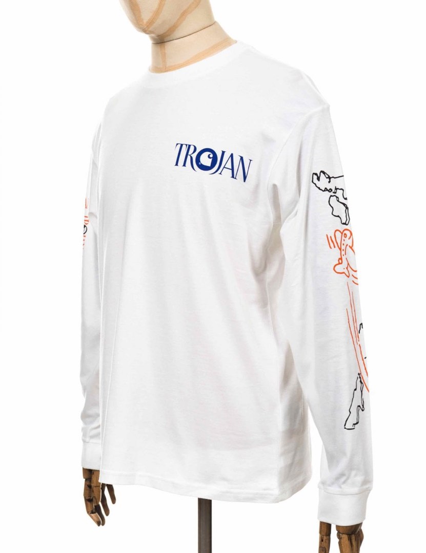 CARHARTT COLLAB TROJAN LONGSLEEVE Men s Fashion Tops Sets Tshirts Polo Shirts on Carousell