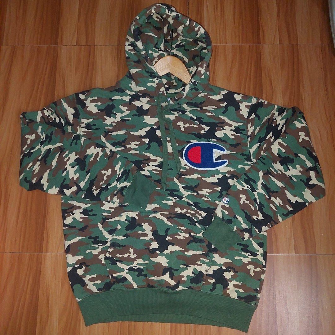 Champion Big Logo Camo Hoodie