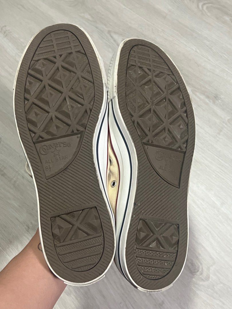 Converse Beige Low (Category: Sneakers) located in Pasig City. Submitted by AnythingPH (Listing ID 1322434650, Image 2). Description: Selling! Converse Beige Low Used twice only! 9.5/10 Size 8.5us Php 1,495 only! .