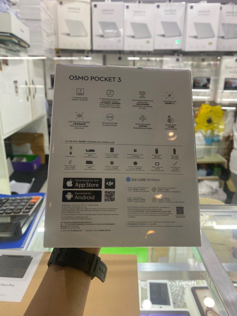 DJI OSMO POCKET 3 Creator Combo (Category: Video Cameras) located in San Juan City. Submitted by rodelmarllemit (Listing ID 1322414654, Image 3). Description: Brand new DJI OSMO POCKET 3 Creator Combo IN THE BOX -Protective Cover -DJI Mic 2 Transmitter -Handle With 1/4” Thread -Battery Handle -Mini Tripod -Type-C PD Cable -Carrying Bag -DJI Mic 2 Clip Magnet -DJI Mic 2 Windscreen -Wide-Angle Lens -DJI Wrist Strap 7 days replacement Facebook Page: