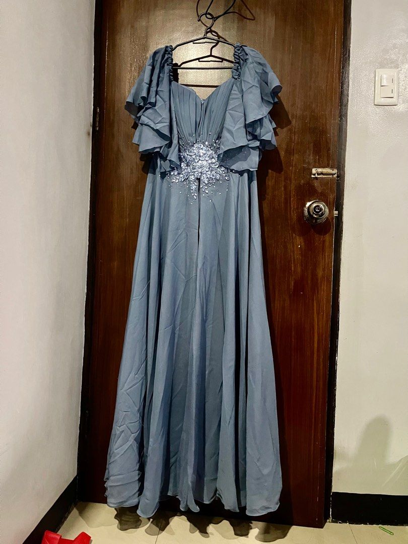 dusty blue dress for wedding sponsor blue dress for baby girl Kennedy Blue Dylan Bridesmaid Dress