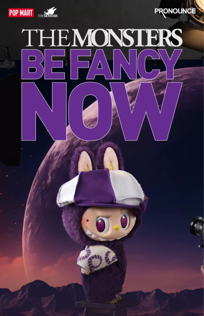 アイドル POP MART LABUBU x PRONOUNCE-BE FANCY NOW Pop Mart Labubu x Pronounce-Be Fancy Now Vinyl Plush Doll - US