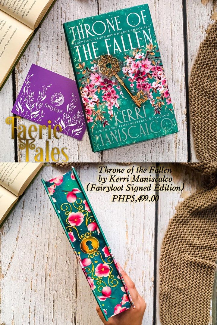 FAIRYLOOT SPECIAL EXCLUSIVE EDITION BOOKS (Category: Storybooks) located in Quezon City. Submitted by faerietales.ph (Listing ID 1322545124, Image 2). Description: PLEASE READ THE CAPTIONS CAREFULLY! ✨🧚🏻‍♀️ 𝐹𝒶𝒾𝓇𝓎𝓁𝑜𝑜𝓉 𝐸𝒹𝒾𝓉𝒾𝑜𝓃✨🧚🏻‍♀️ • Throne of the Fallen by Kerri Maniscalco - 5,499php 🚫SOLD🚫 • Honey Witch by Sydney J. Shields - 3,499php • City of Stardust by Georgia Summers - 2,499php • Immortal Longings by Chloe Gong - 1,999