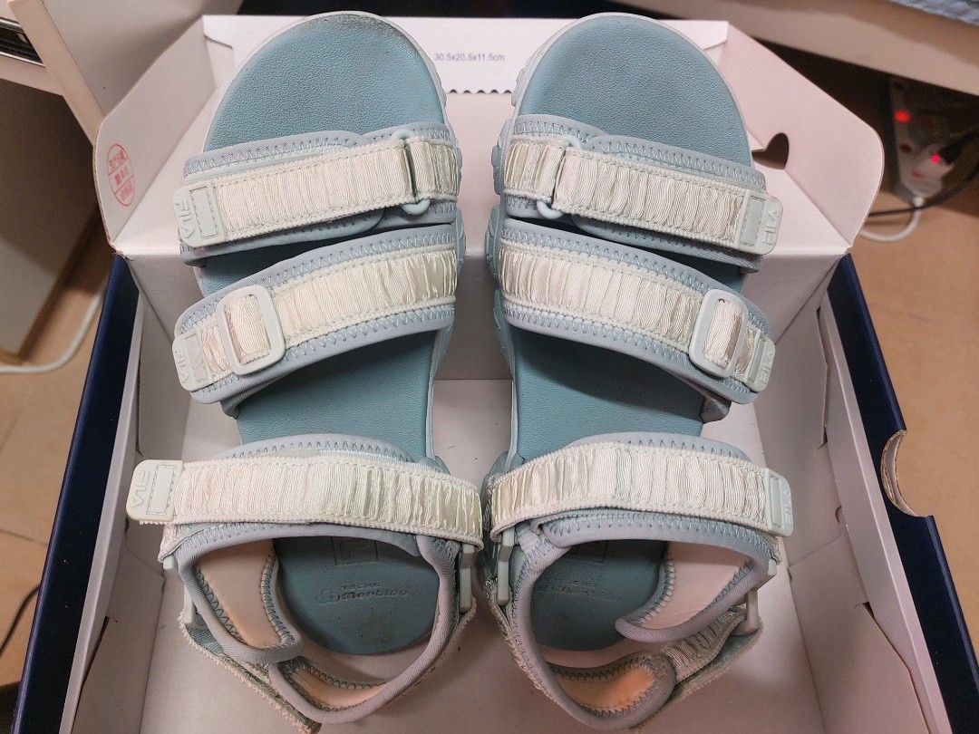 Fila sandals blue sale