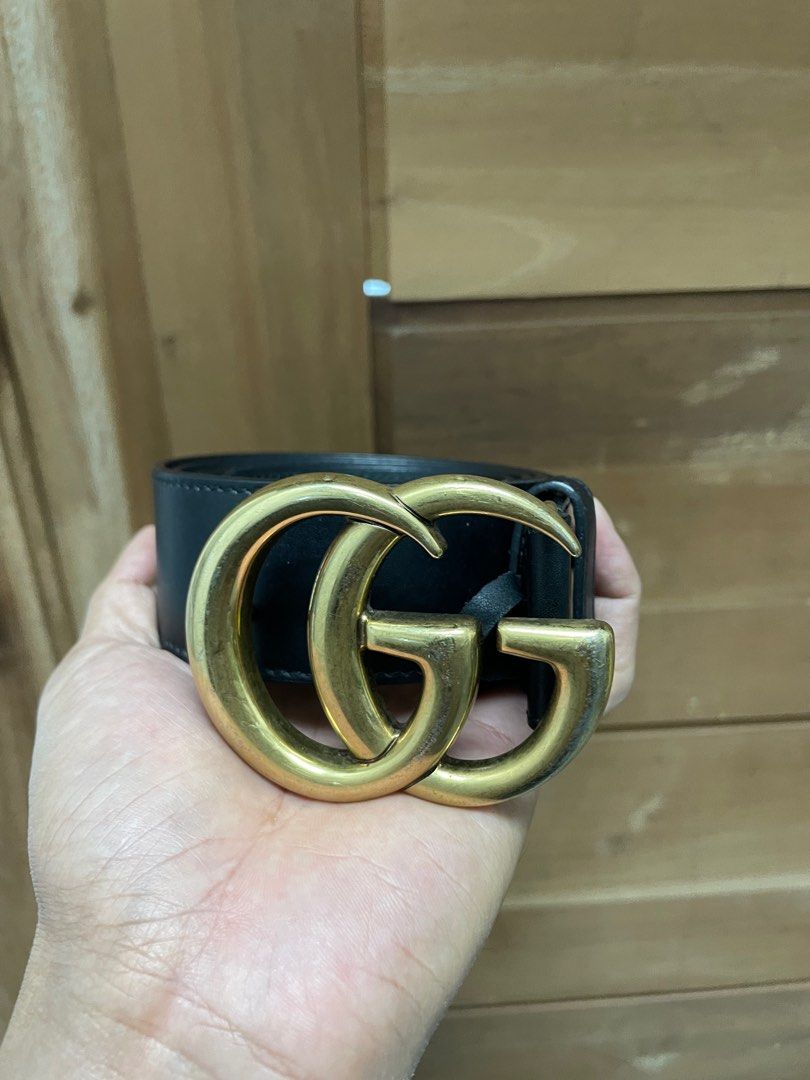 Gucci double gg belt sale