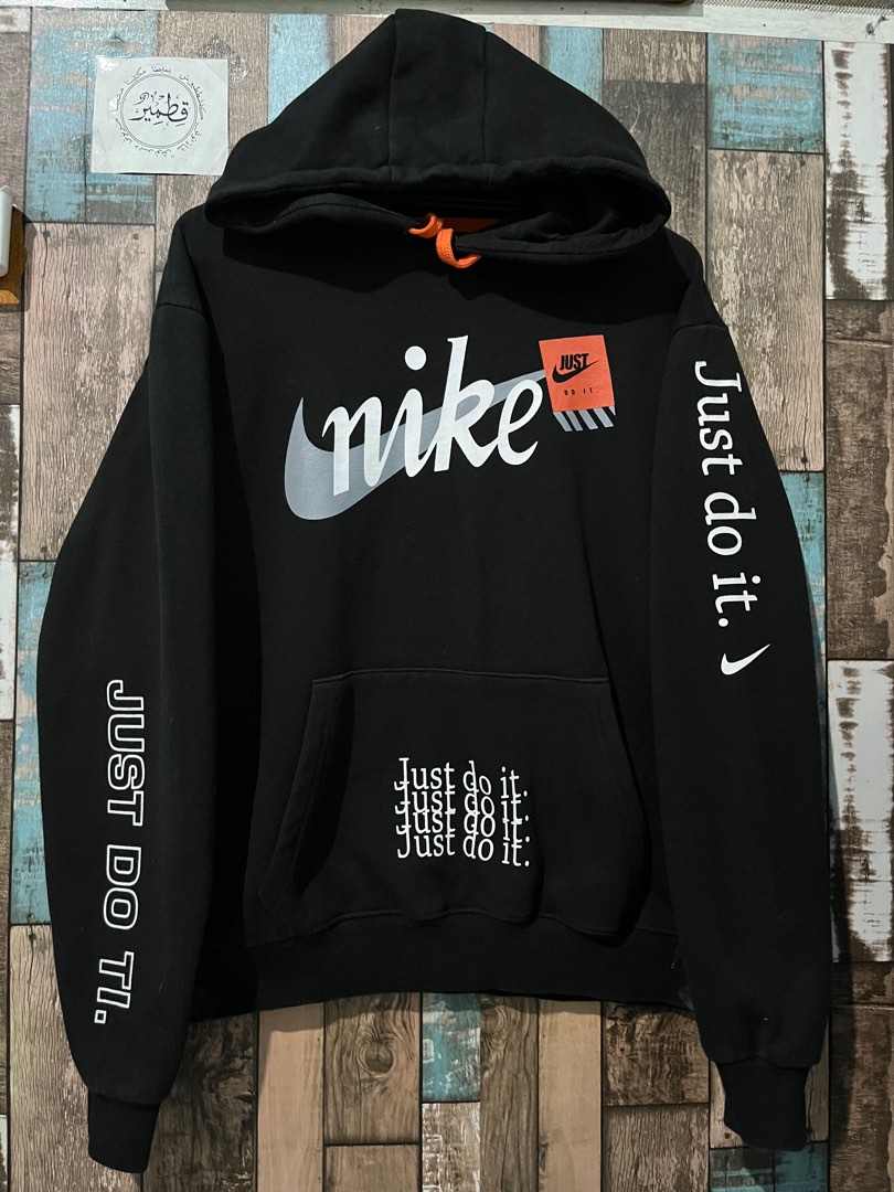 Box Logo Nike Hoodie Schwarz Orange Nike Jdi Hoodie Orange Sale