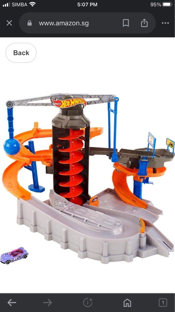 Hot wheels construction zone chaos
