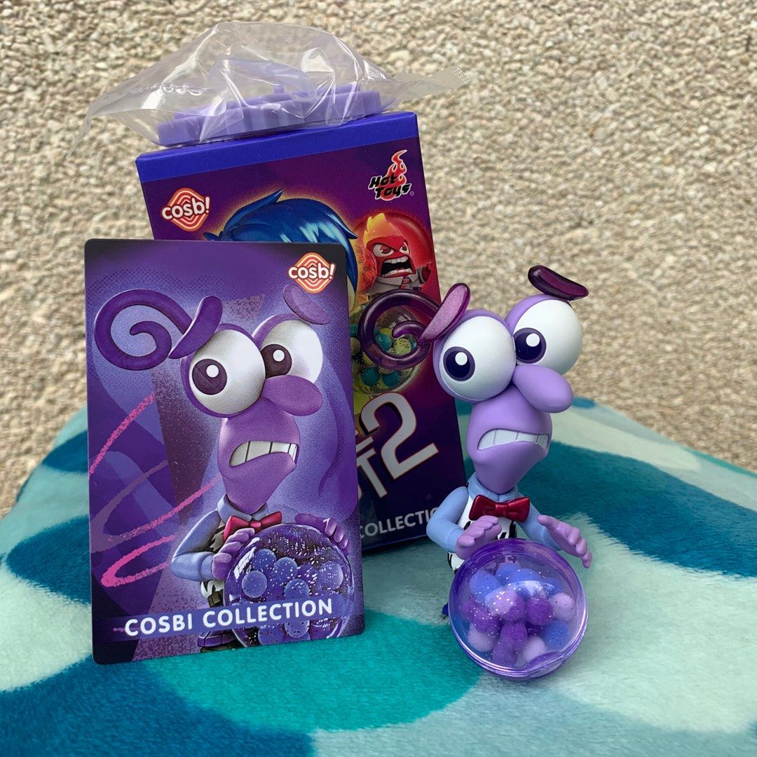 Inside Out 2 Cosbi Collection - Fear (Category: Designer & Blind Box Toys) located in Quezon City. Submitted by jellygerms (Listing ID 1322408307, Image 1). Description: Authentic Cosbi Collection Blind Box Figure Inside Out 2 - Fear • UNSEALED, only opened to check variation • Stand is still sealed Payment Method: Gcash QR Delivery Method: SDD/Courier.