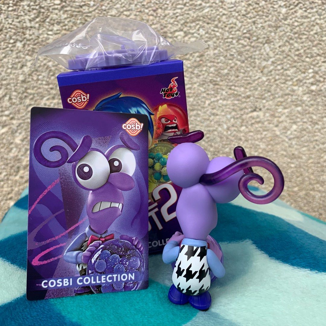 Inside Out 2 Cosbi Collection - Fear (Category: Designer & Blind Box Toys) located in Quezon City. Submitted by jellygerms (Listing ID 1322408307, Image 2). Description: Authentic Cosbi Collection Blind Box Figure Inside Out 2 - Fear • UNSEALED, only opened to check variation • Stand is still sealed Payment Method: Gcash QR Delivery Method: SDD/Courier.