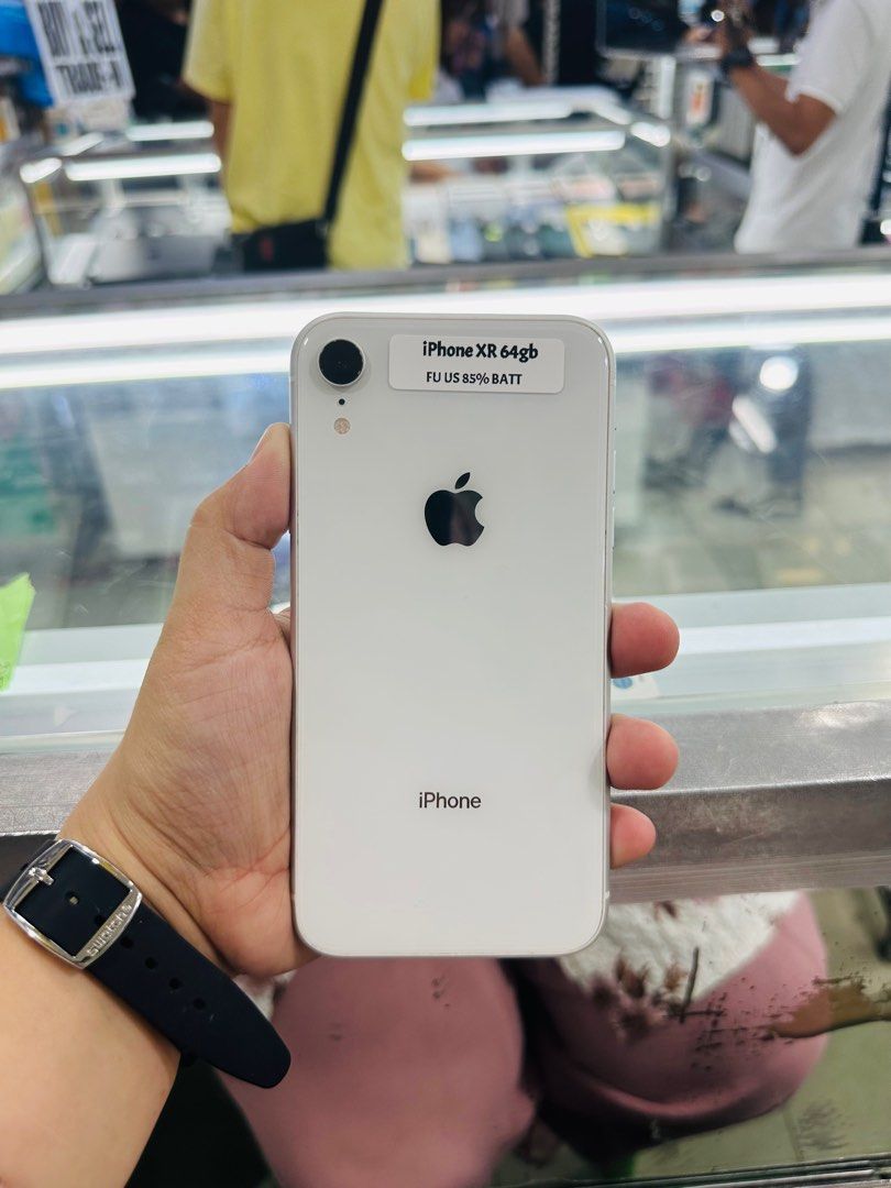 Iphone XR 64gb 85% batt FU (Category: iPhone X Series) located in San Juan City. Submitted by javedsgadgetshop (Listing ID 1322470453, Image 1). Description: OPEN FOR INSTALLMENT VIA CREDIT CARD/GGIVES/SPAY/BILLEASE & SWAP/TRADE-IN! BUY AND SELL! Quick Specs : Iphone XR •64gb •NTC Variant •85% batt health •Factory Unlock •95% Smoothness •No hidden issue | No Repaired •100% Authentic | Not Refurbished •w/ OEM Charger & store warranty ❣️ - serial c