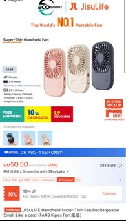 Jisulife Handheld Fan pro 1, Furniture & Home Living, Lighting & Fans ...