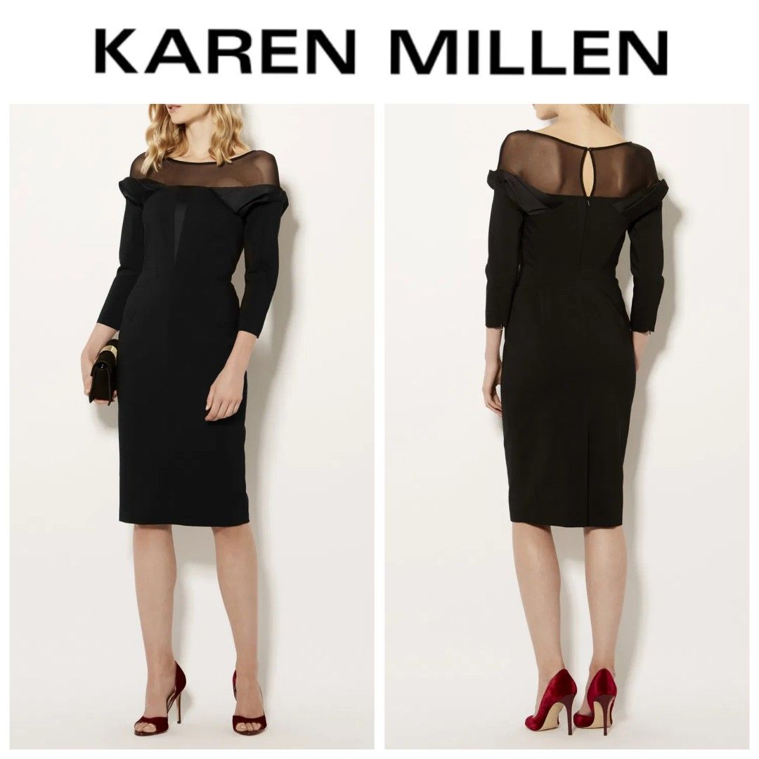 Karen millen black pencil dress shop