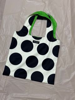 Kate Spade Polka Dot Reversible Tote Bag Canvas Bag 🟢629757744131851124