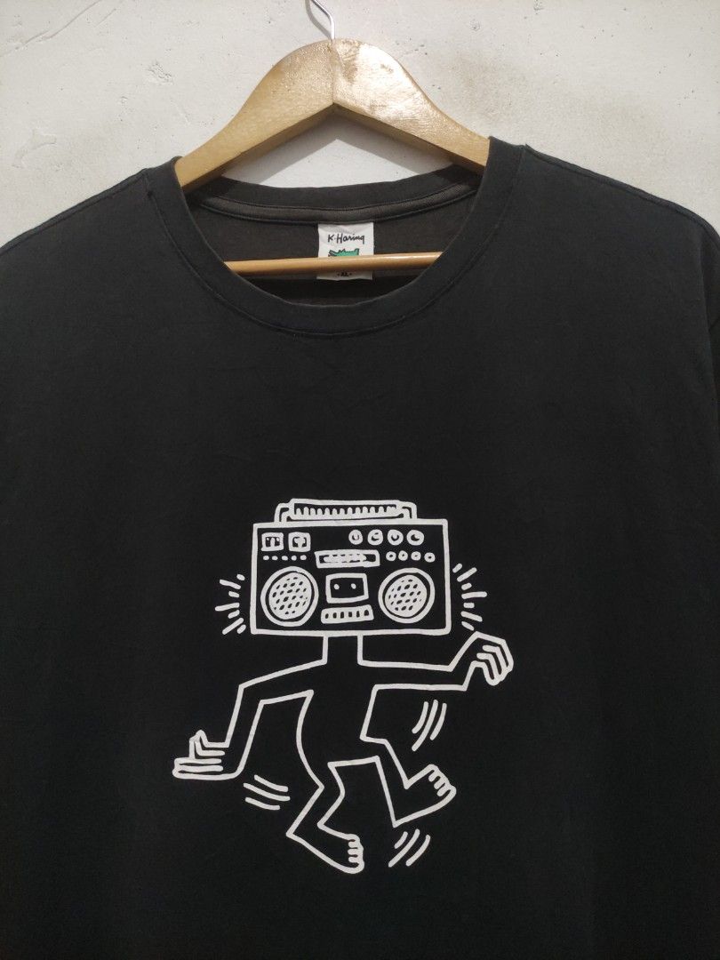 Keith Haring Radio Head Tee, Men's Fashion, Tops & Sets