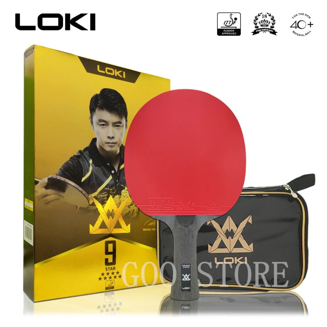 LOKI 9 Star Professional Table Tennis Racket Carbon Blade PingPong Bat ...