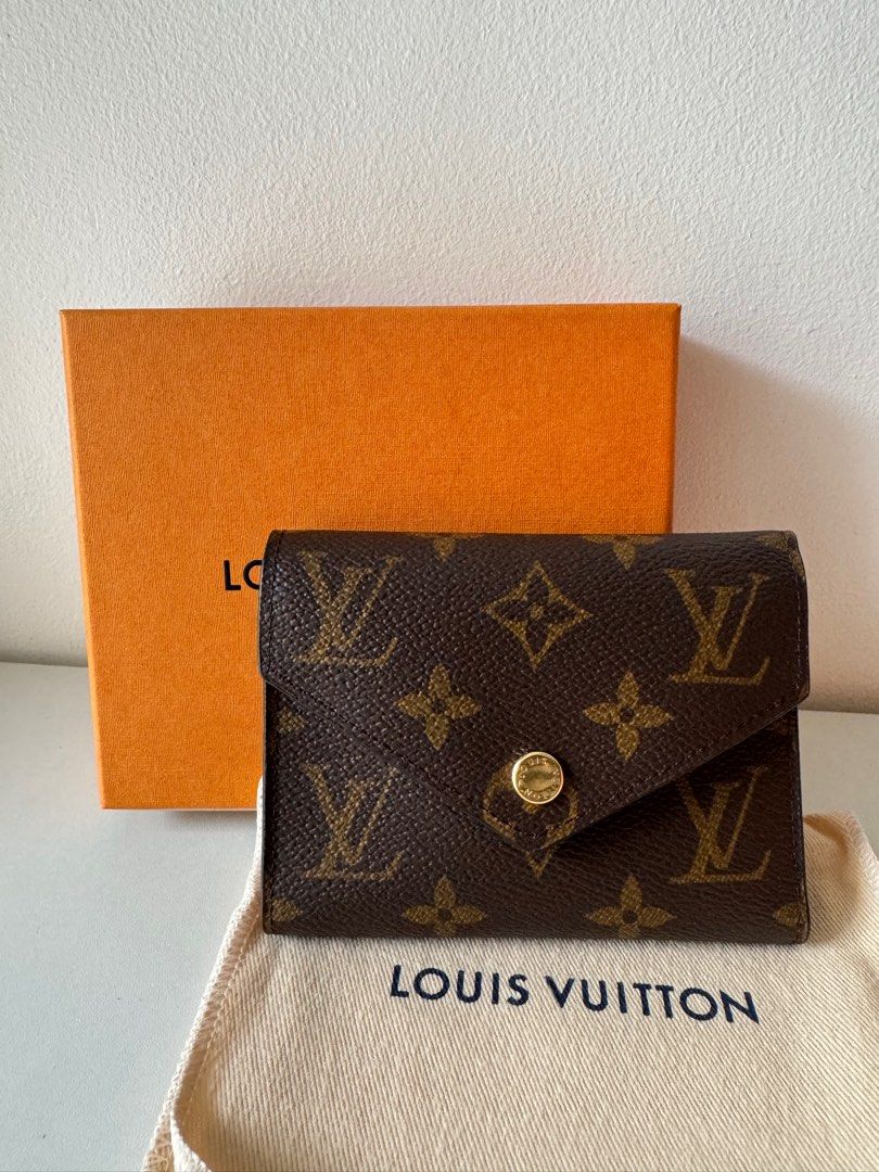 LV Victorine Compact Monogram Wallet (Category: Luxury Bags & Wallets) located in Cebu City. Submitted by simplyjoyce (Listing ID 1322387558, Image 1). Description: Brandnew LV Victorine Wallet Complete Inclusions 100% original Cebu City onhand Cash / Lay-away 31,000php.