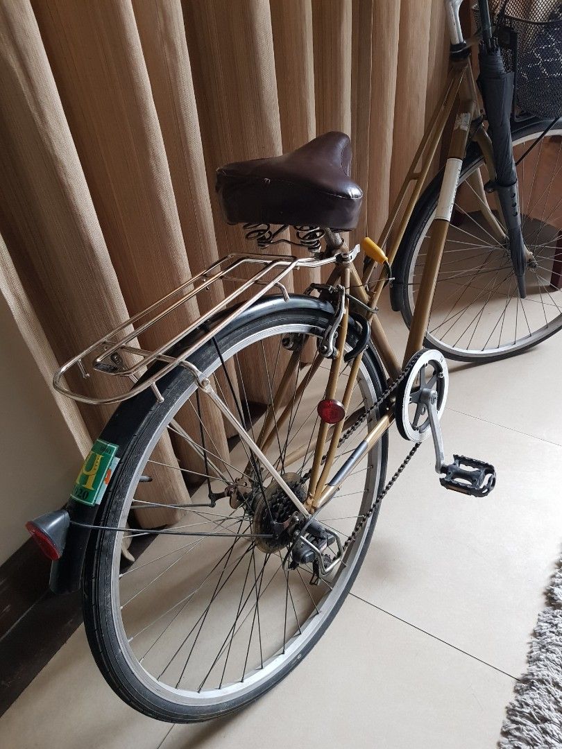 Made in Japan TopOne 700L Classical Unisex Japanese Bike Bicycle with Basket Back Rack Bikelock and Umbrella Holder Shimano Parts Sports Equipment Bicycles Parts Bicycles on Carousell